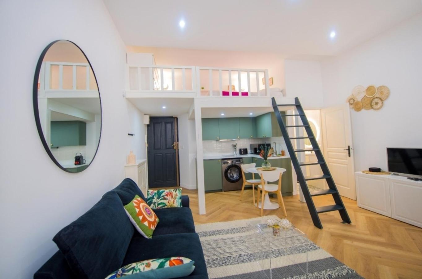 Studio Elegant 4 Couchages Front De Mer Clim Parking Privatif Wifi Nice Bagian luar foto