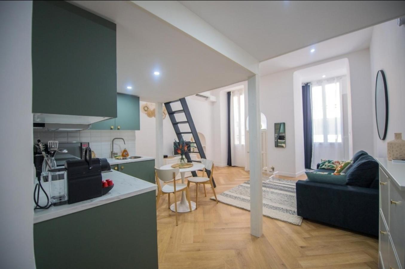 Studio Elegant 4 Couchages Front De Mer Clim Parking Privatif Wifi Nice Bagian luar foto
